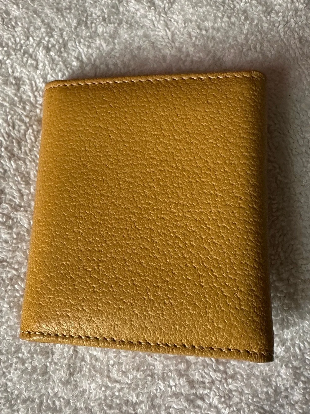 Vintage Gucci Leather Tri-Fold Picture Frame Card Holder w/ Original Box Italy